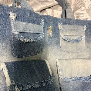 Steve Madden Denim Tote - Light Blue